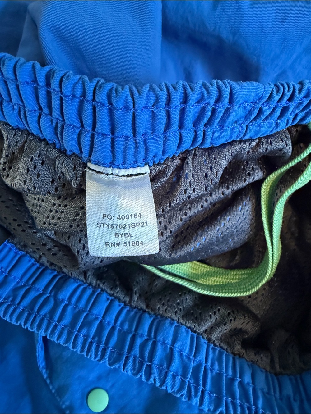 Patagonia Baggies Blue 5” Mesh Lined Shorts Outdoor Hiking Logo - Picture 6 of 8